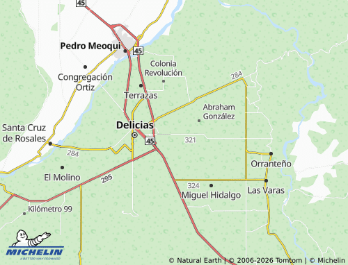 MICHELIN Paseos del Algodón map - ViaMichelin