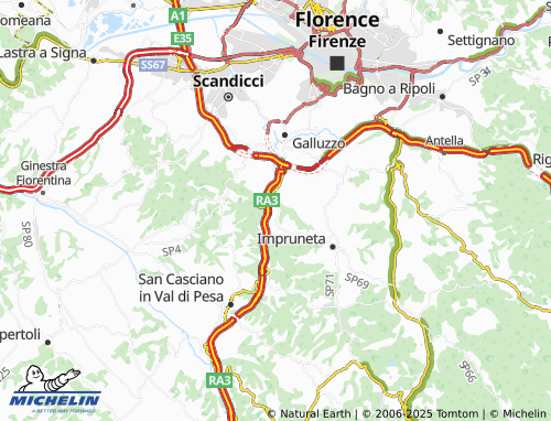 MICHELIN-Landkarte Borgo di Sopra - ViaMichelin