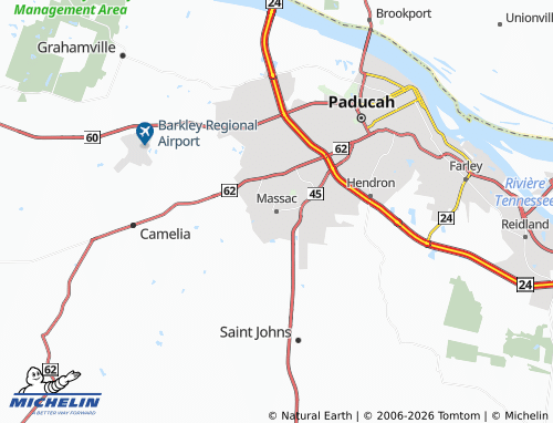 Carte MICHELIN Massac - ViaMichelin