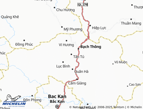 MICHELIN Tân Tú map - ViaMichelin