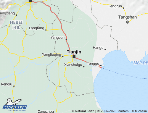 MICHELIN Tianjin map - ViaMichelin