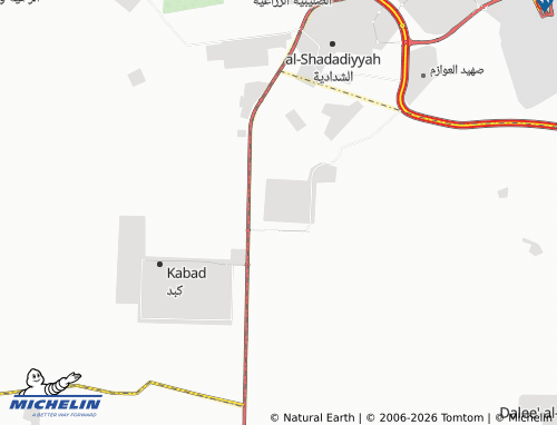MICHELIN Rajm Khashman-Muslan Block 3 map - ViaMichelin