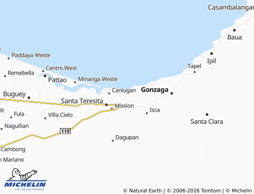 MICHELIN Cabanbanan Norte map - ViaMichelin