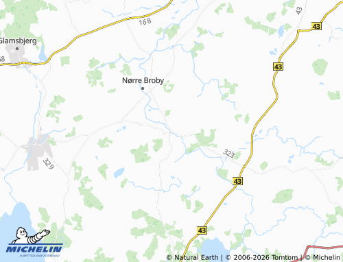 Mapa MICHELIN Brobyværk - ViaMichelin