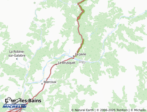Carte MICHELIN La Javie - ViaMichelin