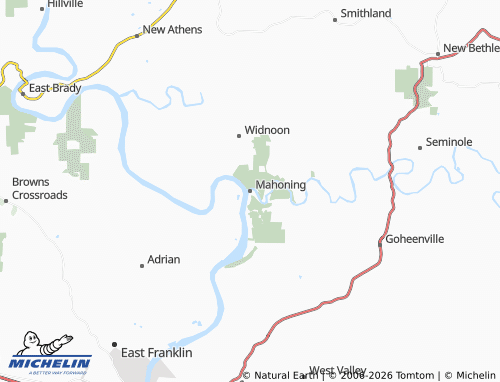 Carte MICHELIN Mahoning - ViaMichelin