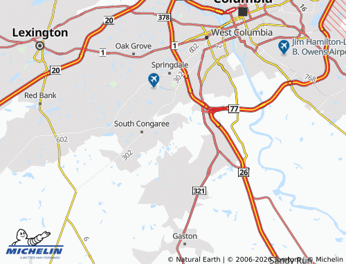 Mapa MICHELIN Pine Ridge - ViaMichelin