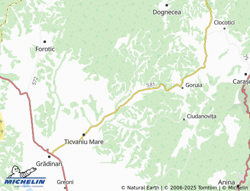 MICHELIN Secășeni map - ViaMichelin