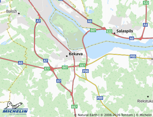 Mapa MICHELIN Odukalns - ViaMichelin