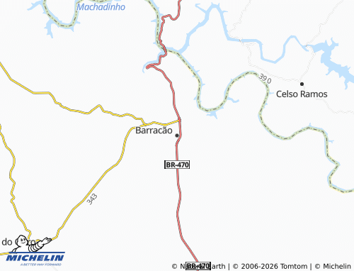 Mapa MICHELIN Barracão - ViaMichelin