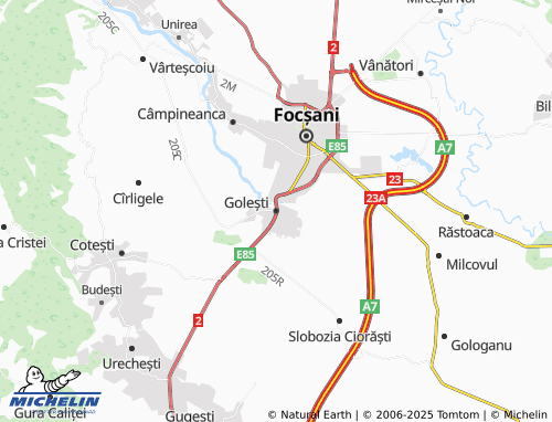 MICHELIN Golești map - ViaMichelin