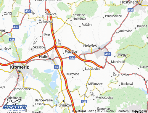 Carte MICHELIN Třebětice - ViaMichelin
