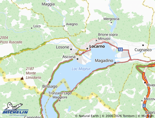 Mapa MICHELIN Ascona - ViaMichelin