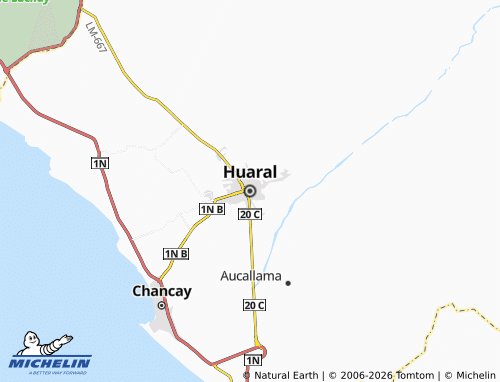 MICHELIN Huaral map - ViaMichelin