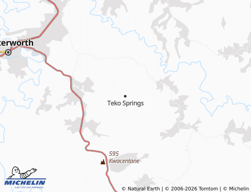 MICHELIN-Landkarte Teko Springs - ViaMichelin
