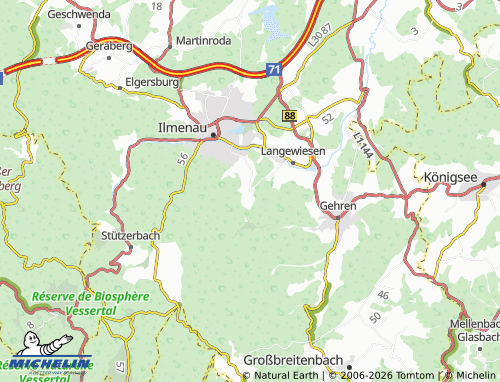 MICHELIN Oehrenstock map - ViaMichelin