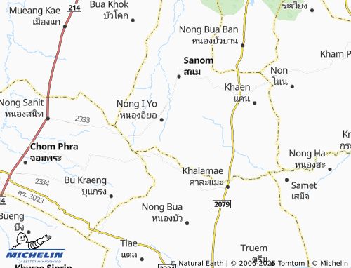 MICHELIN Nong Rakhang map - ViaMichelin