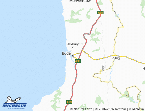 MICHELIN Bude-Stratton map - ViaMichelin