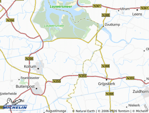 MICHELIN Warfstermolen map - ViaMichelin