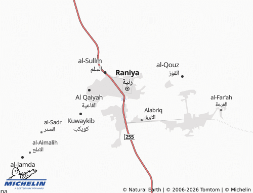 Carte MICHELIN al-Hazm - ViaMichelin