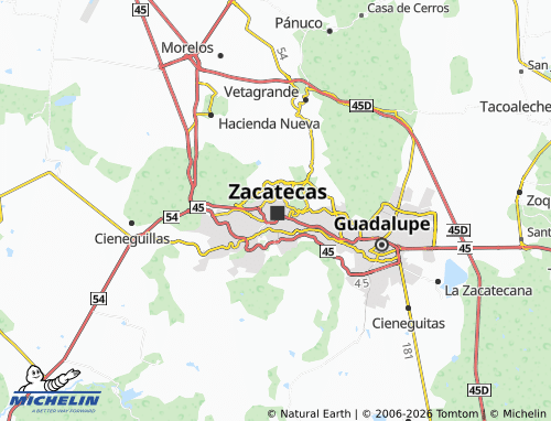 MICHELIN Centro map - ViaMichelin