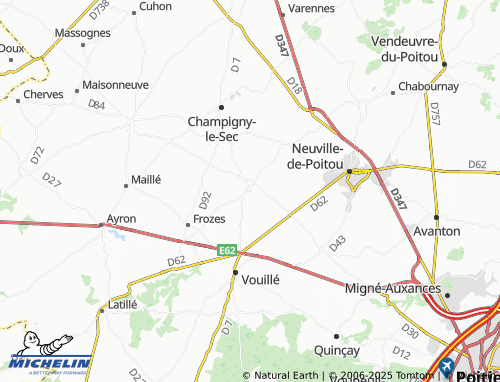MICHELIN Villiers map - ViaMichelin