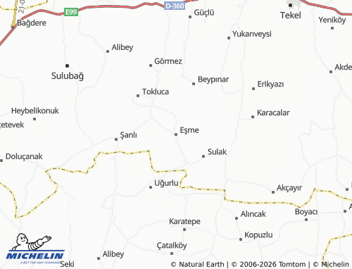 MICHELIN Eşme map - ViaMichelin