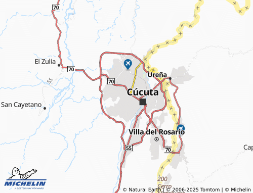 MICHELIN Carora map - ViaMichelin