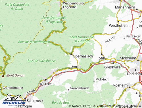Mapa MICHELIN Oberhaslach - ViaMichelin