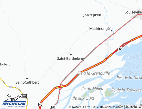 Mapa MICHELIN Saint-Barthélemy - ViaMichelin