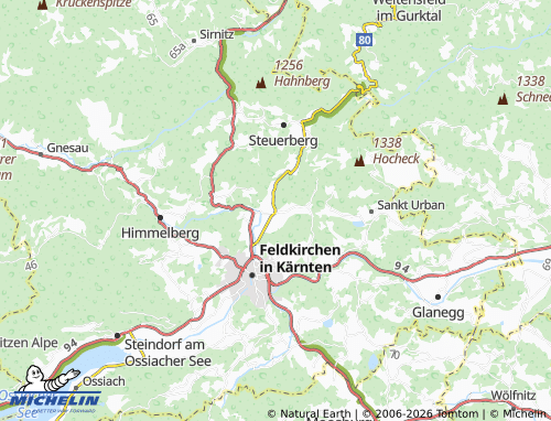 MICHELIN Sankt Ulrich map - ViaMichelin