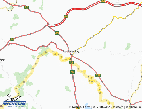 MICHELIN Aughnacloy map - ViaMichelin