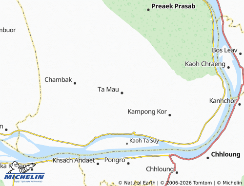 Mappa MICHELIN Ta Mau - ViaMichelin
