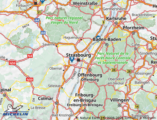 MICHELIN Grand Est map - ViaMichelin