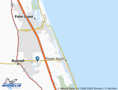 Kaart MICHELIN Beverly Beach - ViaMichelin