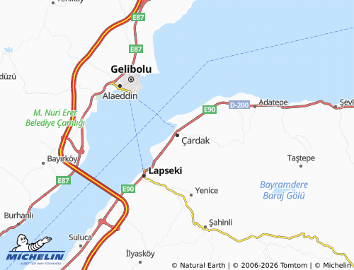 Kaart MICHELIN Çardak - ViaMichelin