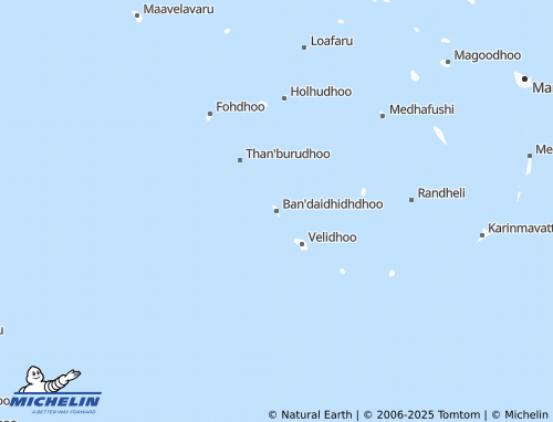 Carte MICHELIN Ban'daidhidhdhoo - ViaMichelin