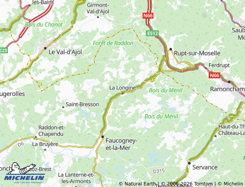 MICHELIN La Longine map - ViaMichelin