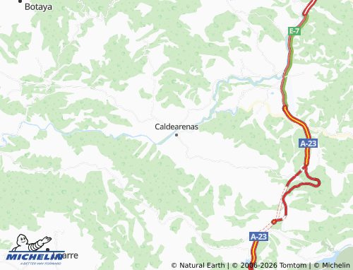 MICHELIN Caldearenas map - ViaMichelin