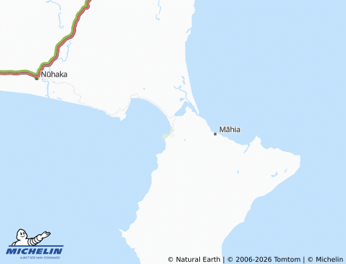 Mapa MICHELIN Mahia Beach - ViaMichelin