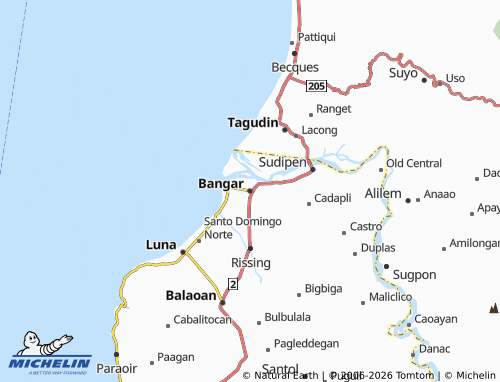 MICHELIN Bangar map - ViaMichelin