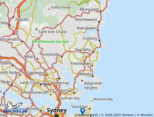 MICHELIN Allambie Heights map - ViaMichelin