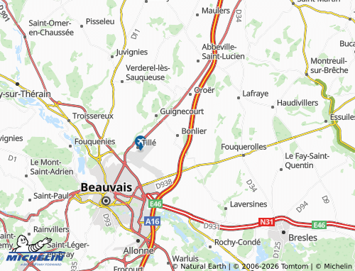 Mappa MICHELIN Bonlier - ViaMichelin