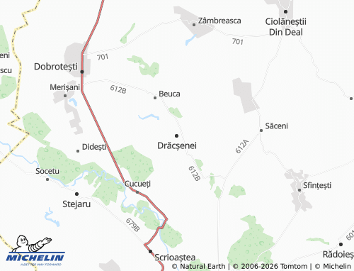 MICHELIN-Landkarte Drăcșenei - ViaMichelin
