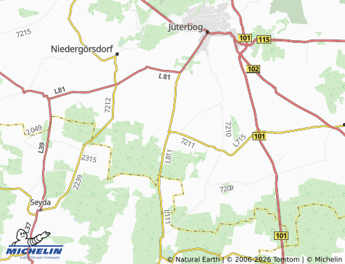 MICHELIN Oehna map - ViaMichelin