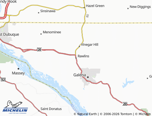 Mappa MICHELIN Rawlins - ViaMichelin
