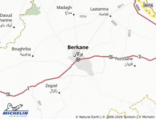 MICHELIN Burkan map - ViaMichelin