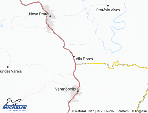 MICHELIN Vila Flores map - ViaMichelin