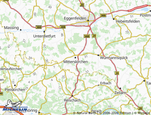 MICHELIN Mitterskirchen map - ViaMichelin