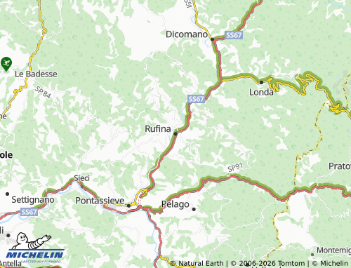 MICHELIN Rufina map - ViaMichelin